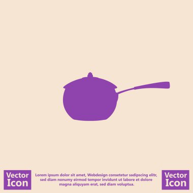 Düz stil pan simgesi