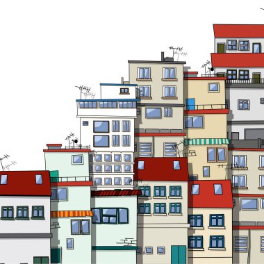 Çatı kompozisyonkarikatür