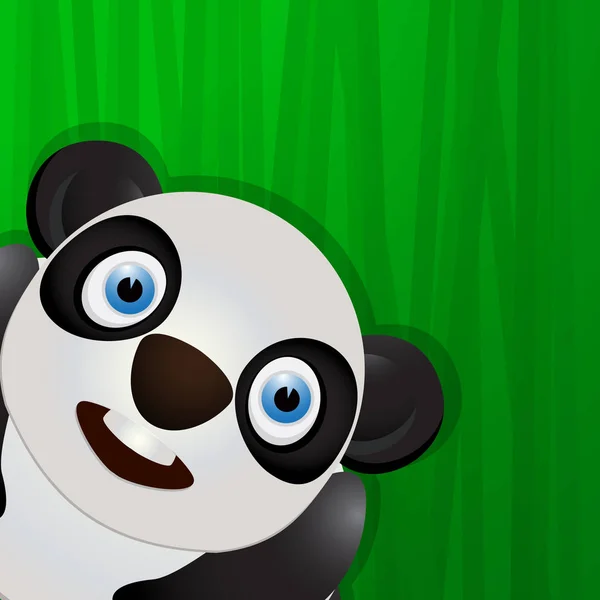 Icône drôle avatar panda — Image vectorielle