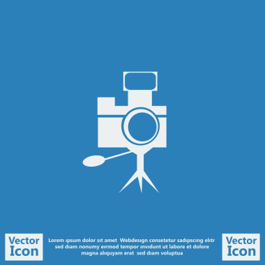 Düz stil kamera simgesi