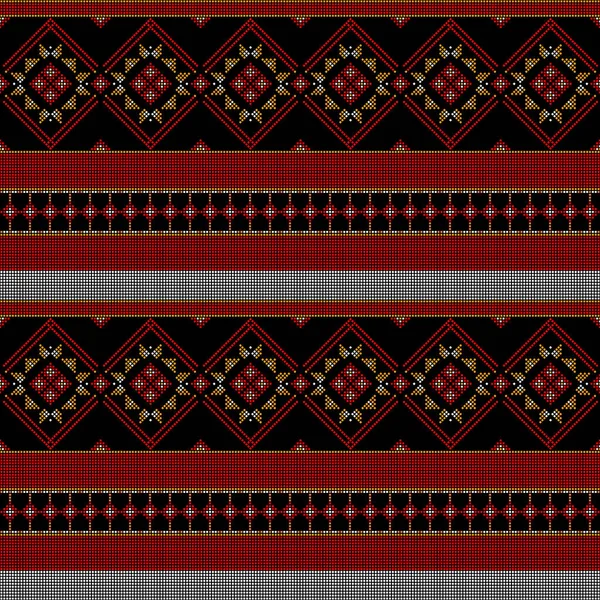 Традиционная румынская вышивка 11 — стоковый вектор