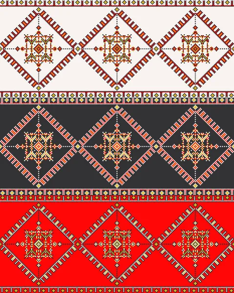 Traditional romanian embroidery — Stock Vector