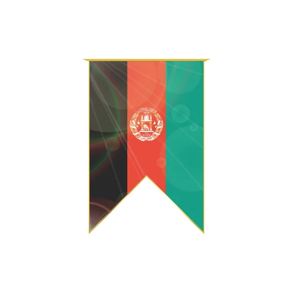 Afghanistan ribbon flag — Stock Vector