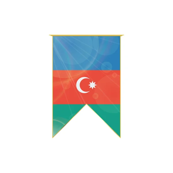 Bandera de cinta de Azerbaiyán — Archivo Imágenes Vectoriales