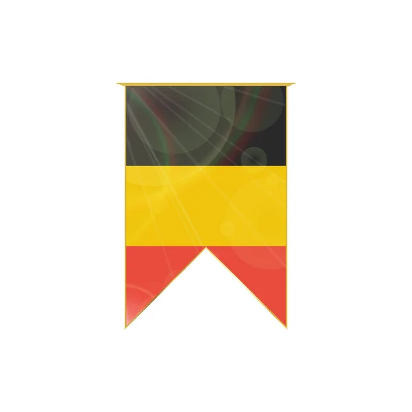 Bélgica bandeira da fita —  Vetores de Stock
