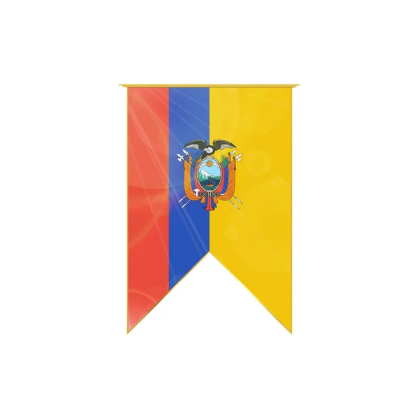 Ecuadori szalag zászló — Stock Vector