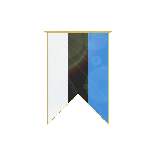 Ruban drapeau Estonie — Image vectorielle