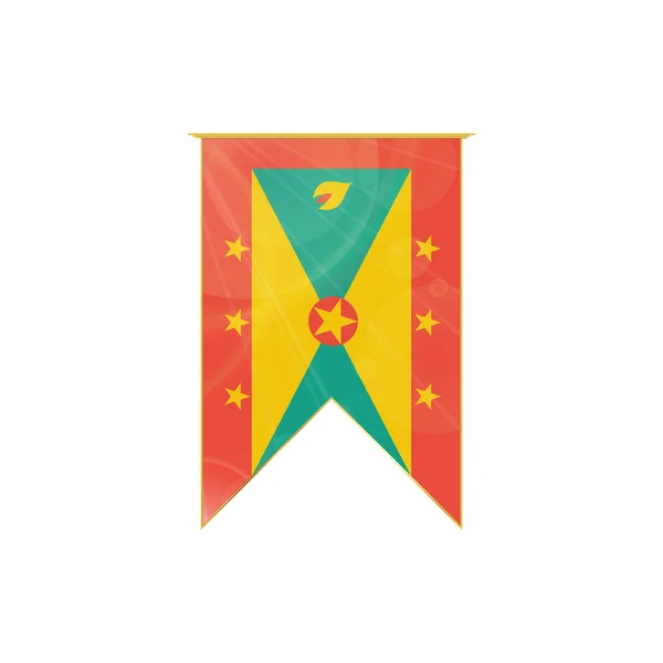 Bandeira de fita de granada — Vetor de Stock