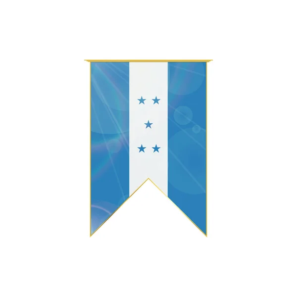 Ruban drapeau Honduras — Image vectorielle