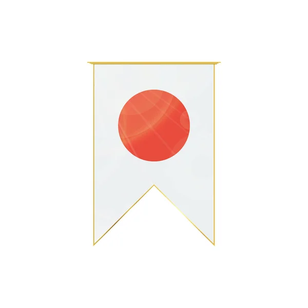 Bandeira da fita do Japão —  Vetores de Stock