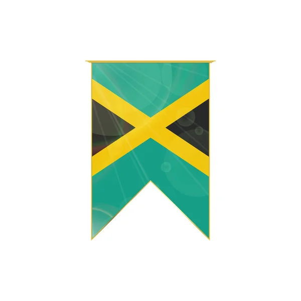 Jamaica bandeira da fita — Vetor de Stock