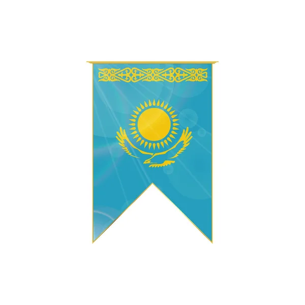 Vlajka kazašské stuhy — Stockový vektor