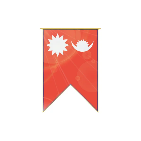 Nepal-Fahne — Stockvektor