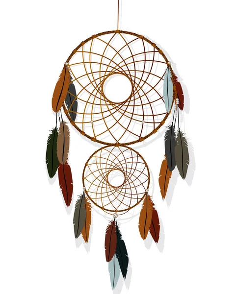 Native American-indiska dröm Catcher — Stock vektor
