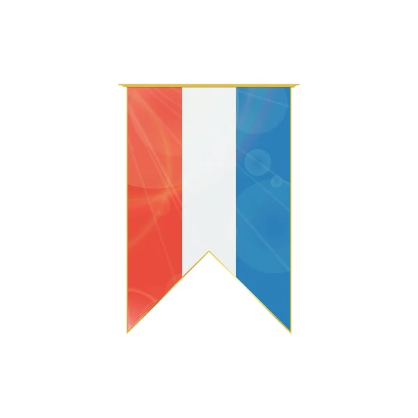 Bandera de cinta holandesa — Vector de stock