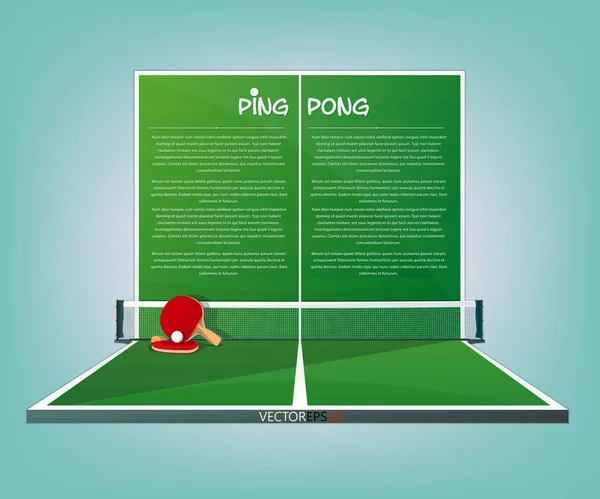 Ping pong — Vettoriale Stock