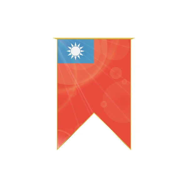 Taiwan bandeira da fita —  Vetores de Stock