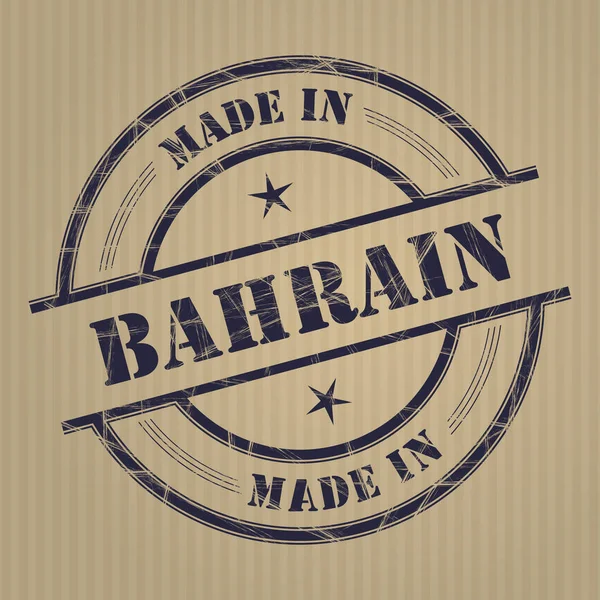 Hecho en Bahrein — Vector de stock