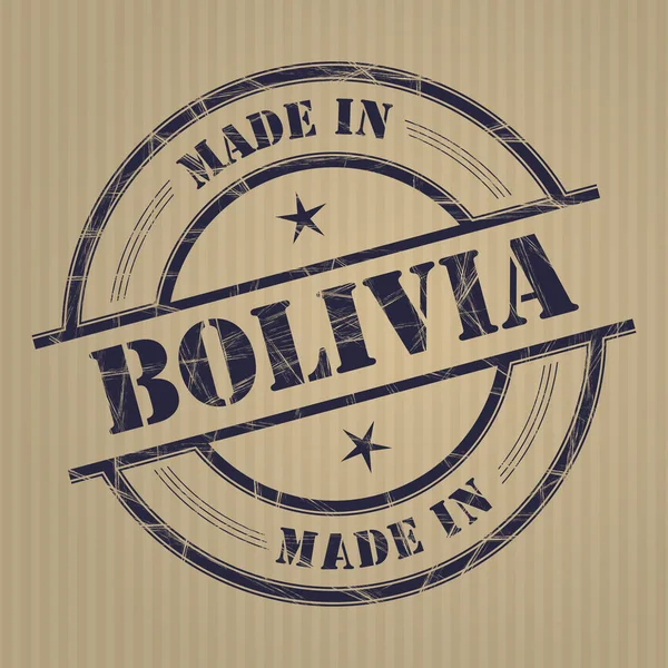 Feito na bolívia —  Vetores de Stock