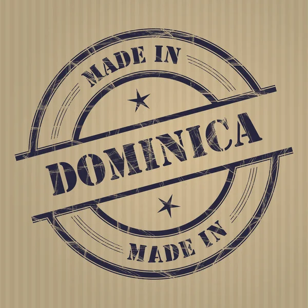 Feito em dominica —  Vetores de Stock