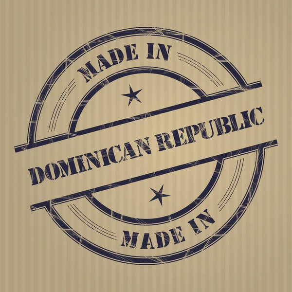 Зроблені в домініканській республіці — стоковий вектор