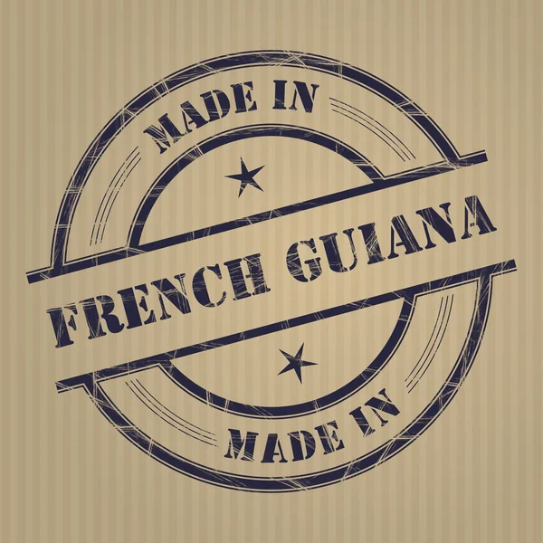 Fabricado na Guiana Francesa — Vetor de Stock