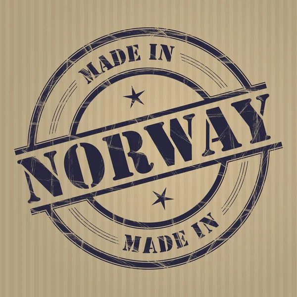 Fabricado na Noruega — Vetor de Stock
