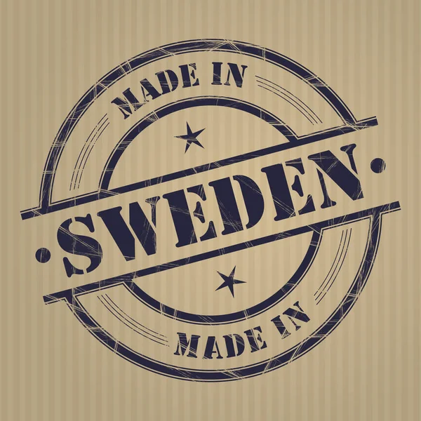 Fabricado na Suécia — Vetor de Stock