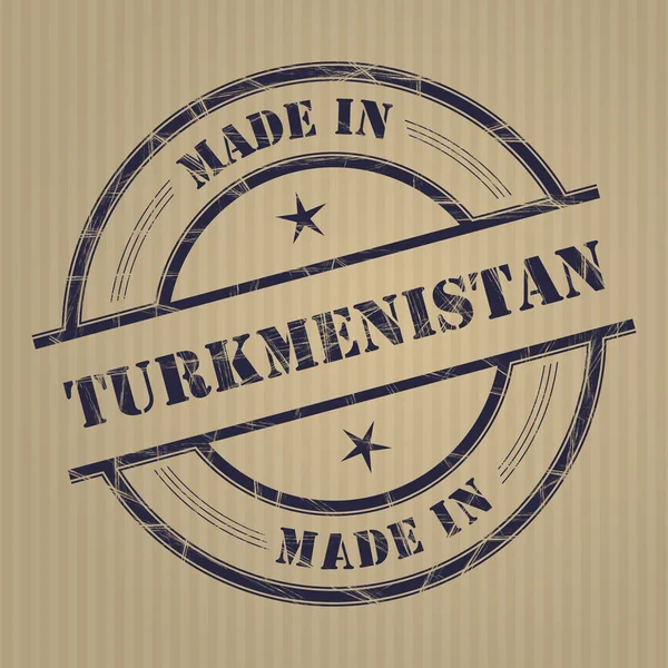 Fabricado no Turquemenistão — Vetor de Stock