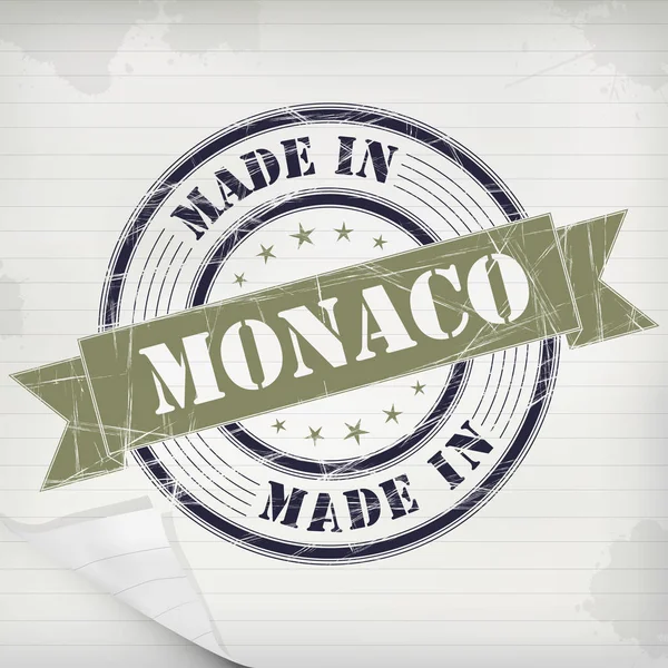 Sello goma Mónaco — Vector de stock