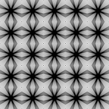 Siyah beyaz contemporany çapraz desen