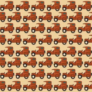 Dikişsiz jeep deseni