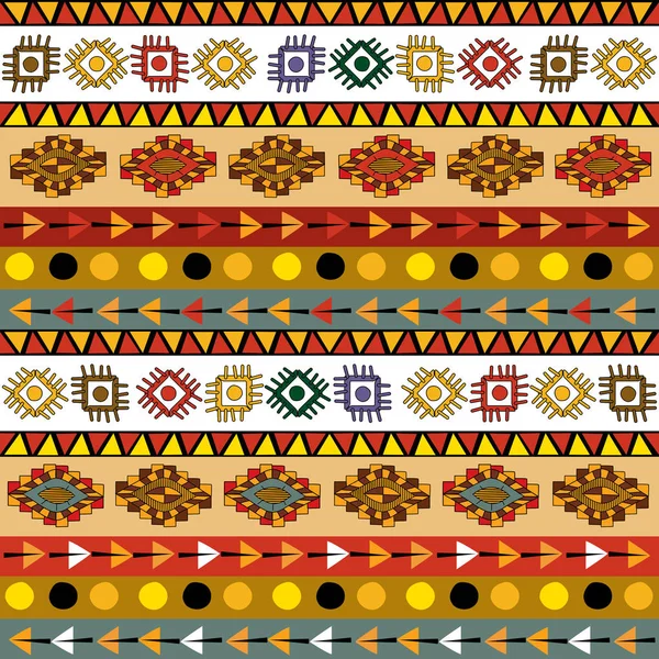 Motif tribal sans couture — Image vectorielle