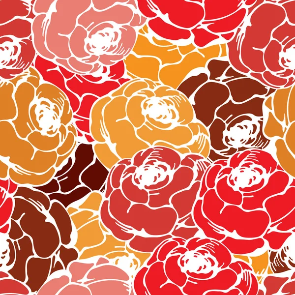 复古玫瑰图案 — 图库矢量图片