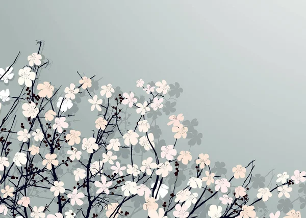 Свіжі квіти листівка — стоковий вектор
