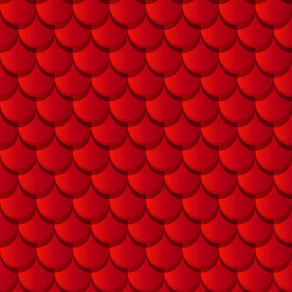 Tuiles de toit en argile rouge — Image vectorielle