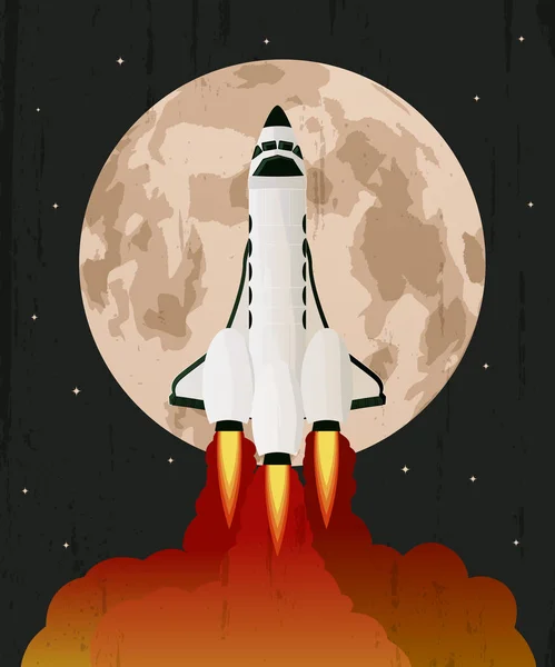 スペースシャトルの打ち上げ — ストックベクタ
