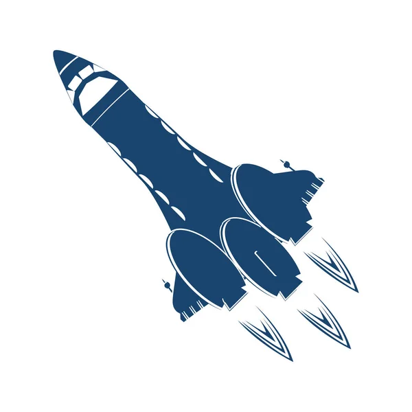 Stylized space shuttle — Stock Vector