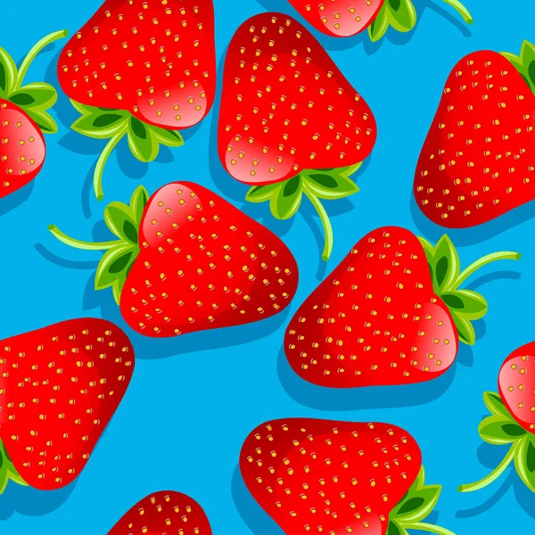 Modèle de fraises — Image vectorielle