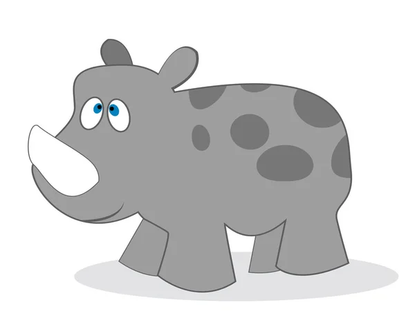 Rhino de clip art — Image vectorielle