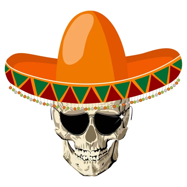 Sombrero koponya — Stock Vector