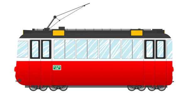 Vintage tram — Stock Vector