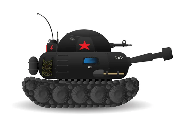 Karikatür tank — Stok Vektör