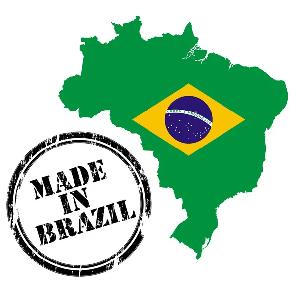 Fabriqué au Brésil — Image vectorielle