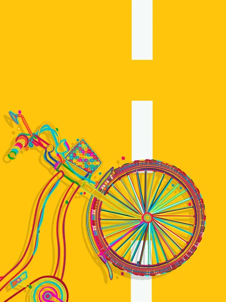 Tarjeta de bicicleta — Archivo Imágenes Vectoriales