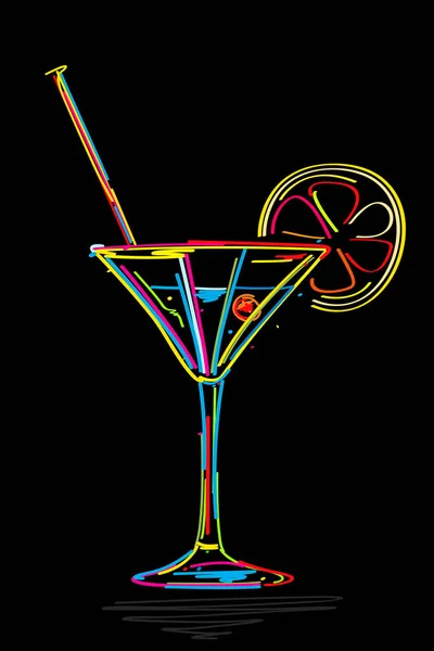 Cocktail — Image vectorielle