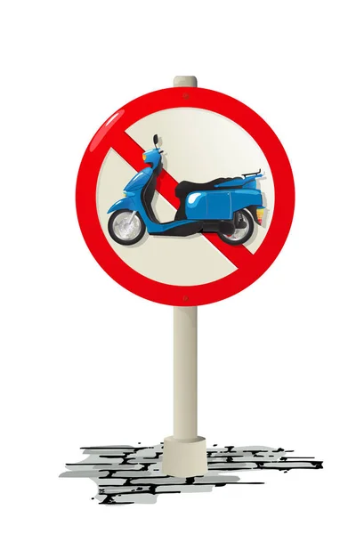 Scooter sign — Stock Vector