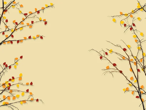 Осенний лиственный фон — стоковый вектор