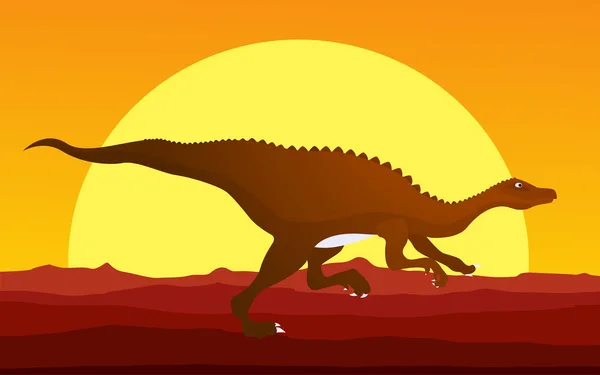 Dinozor arka plan 5 — Stok Vektör