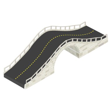 izometrik taş köprü